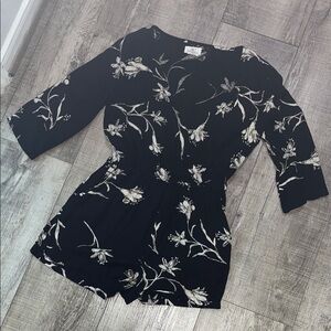 O'Neill Black Floral Romper